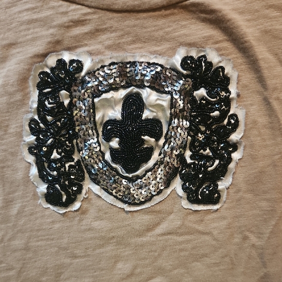 J. Crew Tan Graphic Short Sleeve T-Shirt - Picture 3 of 7
